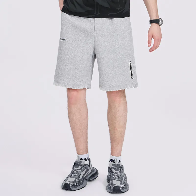 FAIRWHALE Casual Shorts Men Heather Gray-2