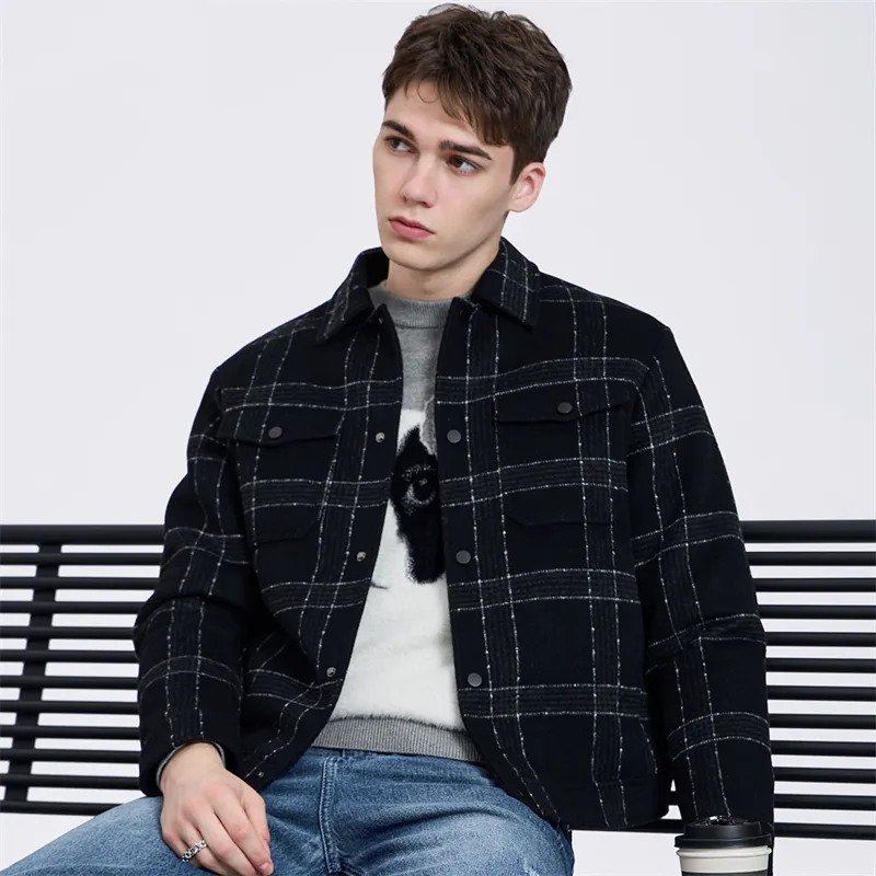 FAIRWHALE Jackets Coats Men's Black-4