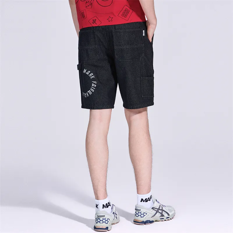 FAIRWHALE Denim Shorts Men's Black-2
