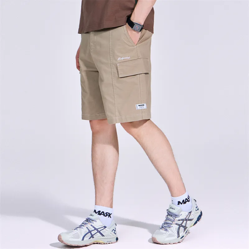 FAIRWHALE Casual Shorts Men Khaki-3