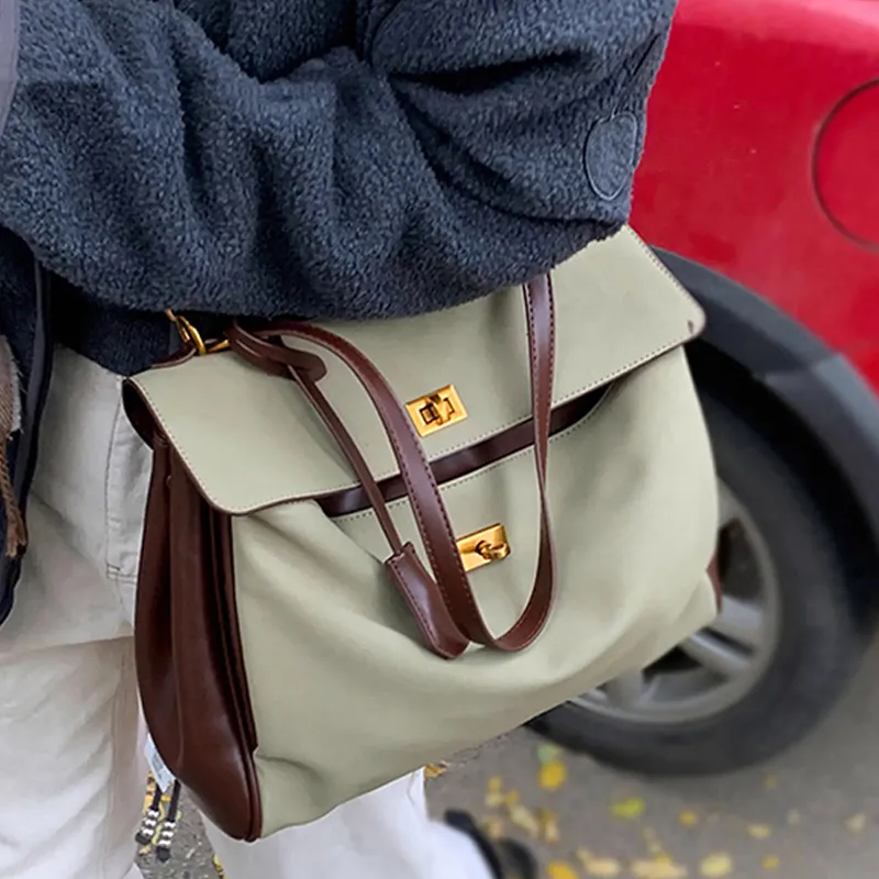 BEMIX PETS PU Crossbody Bag Tubas Women's Pea Green-3