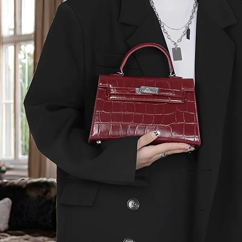 BEMIX PETS PU Handbag Crossbody Bag Women's Burgundy-1