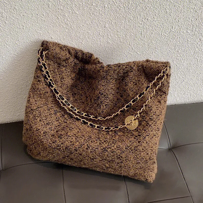 BEMIX PETS Woolen Shoulder Bag Regular Women's Brown-2