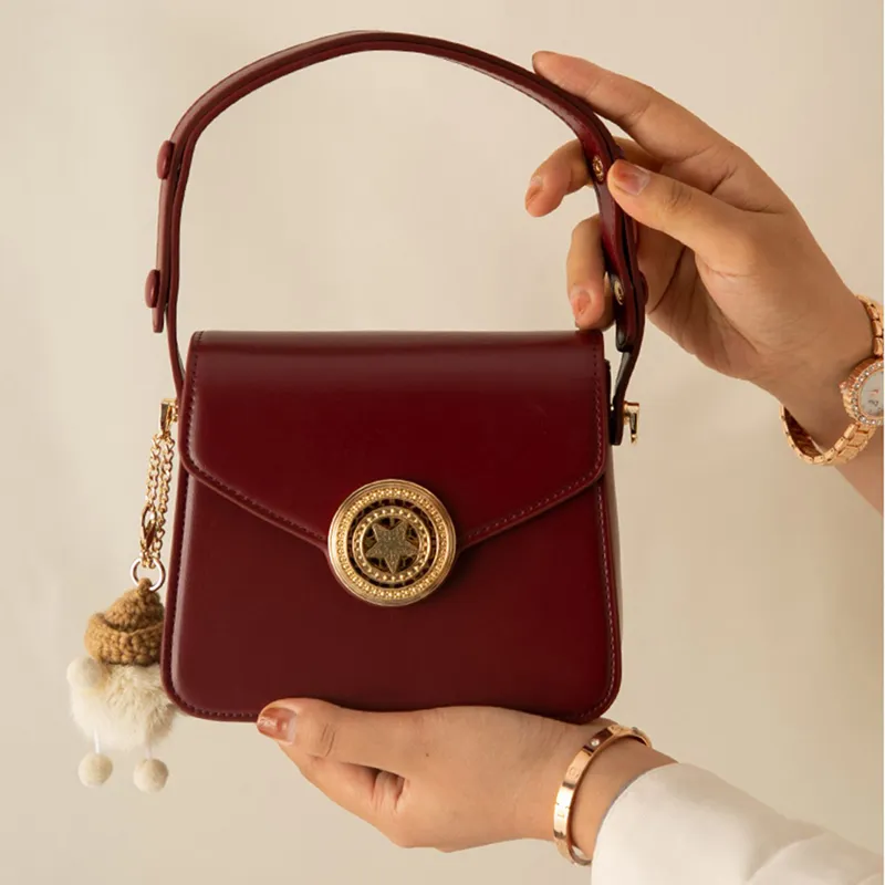 BEMIX PETS PU Handbag Regular Women's Red-2