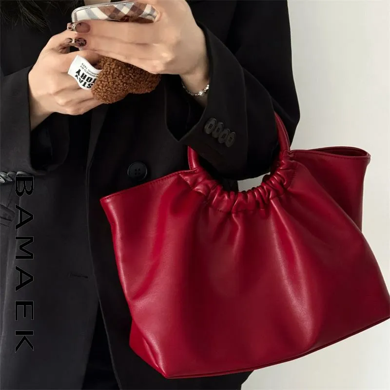 BEMIX PETS PU Handbag Women's Dark Red-4