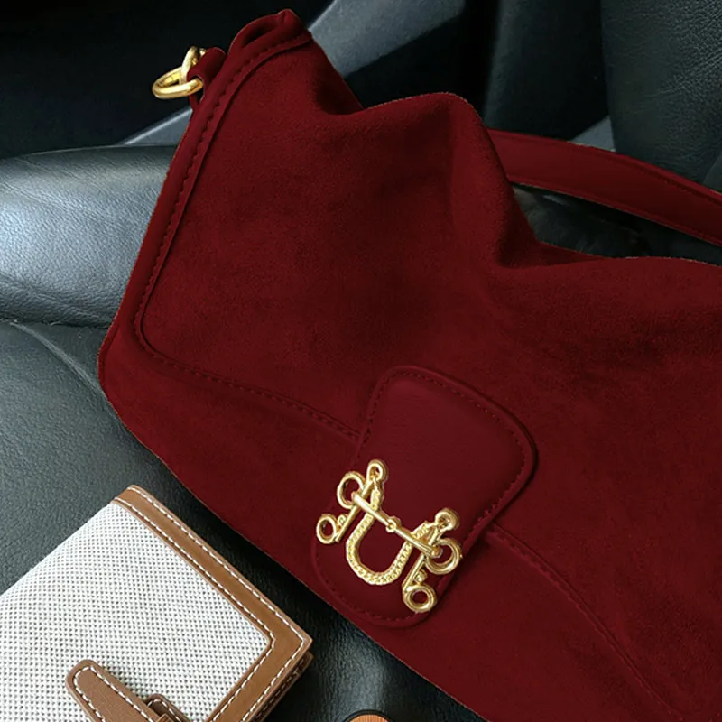 BEMIX PETS PU Handbag Shoulder Bag Women's Red-3