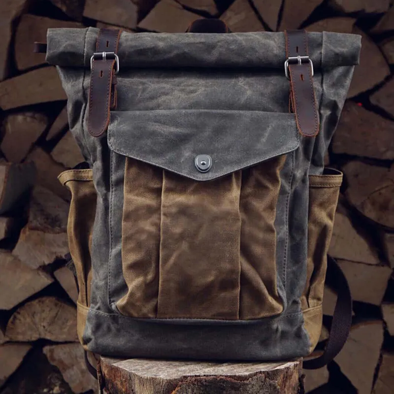 BEMIX PETS Canvas Backpack Regular Men's-5