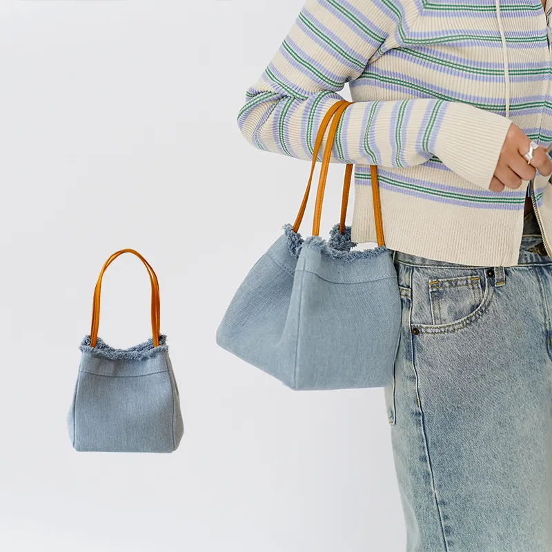 BEMIX PETS Denim Handbag Women's-4