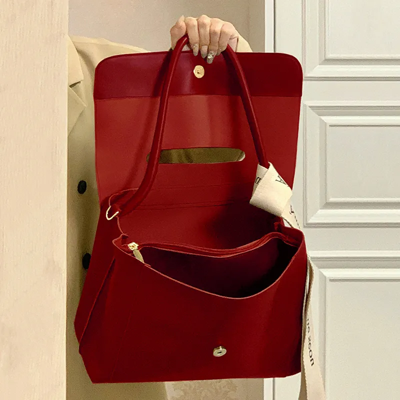 BEMIX PETS PU Shoulder Bag Regular Women's Red-1