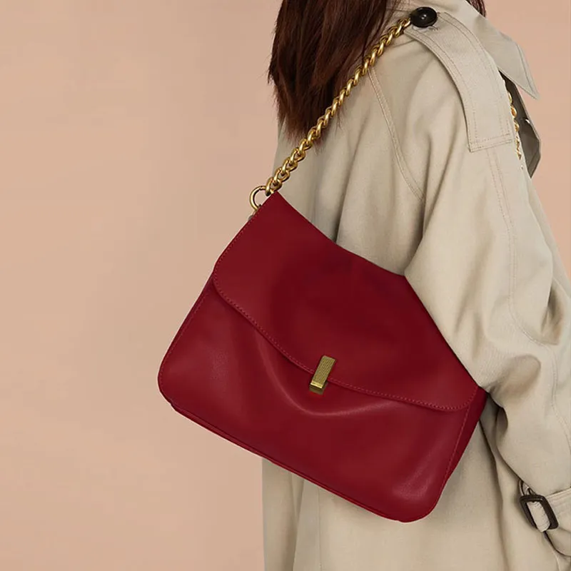 BEMIX PETS PU Shoulder Bag Women's Red-2