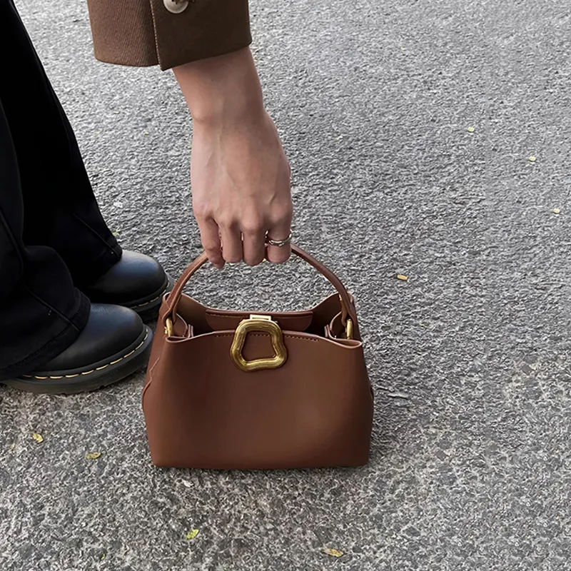 BEMIX PETS PU Bucket Bag Handbag Regular Women's Brown-2