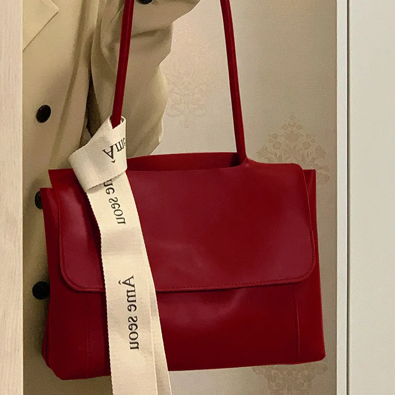 BEMIX PETS PU Shoulder Bag Regular Women's Red-2