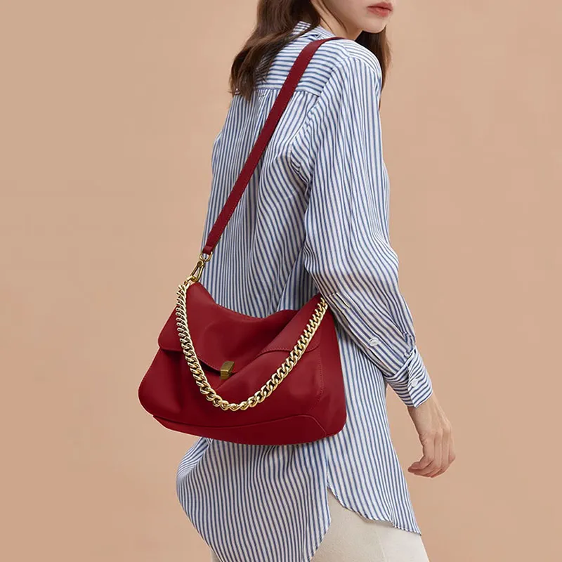 BEMIX PETS PU Shoulder Bag Women's Red-3