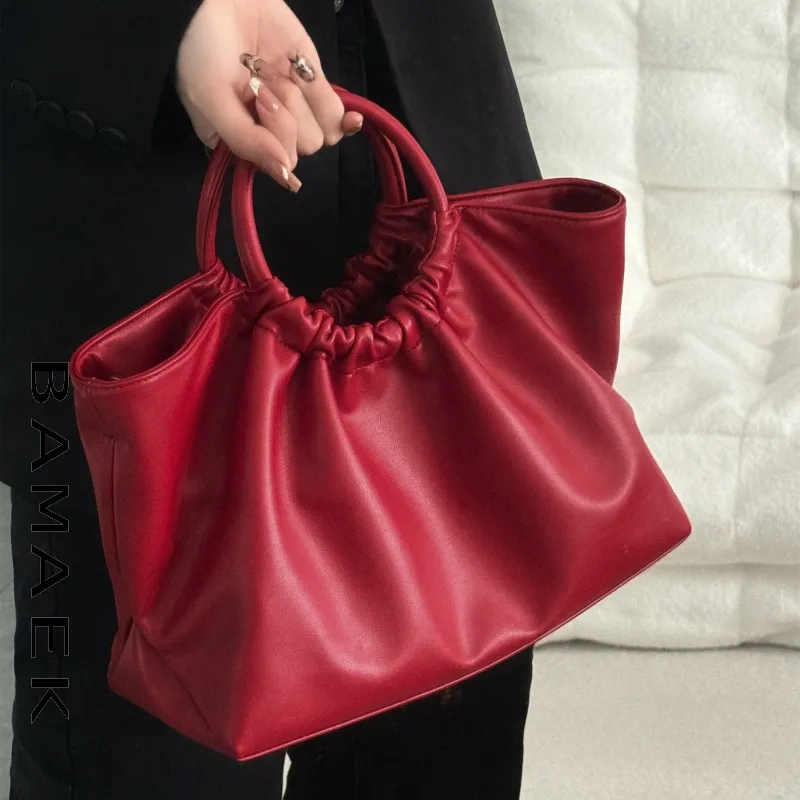 BEMIX PETS PU Handbag Women's Dark Red-3