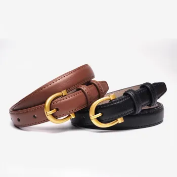 TUCANO Cow Split Leather Belts Women's Width 1.9cm