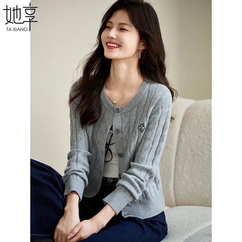 She Enjoys Knitwear Women's Smoke Gray-5