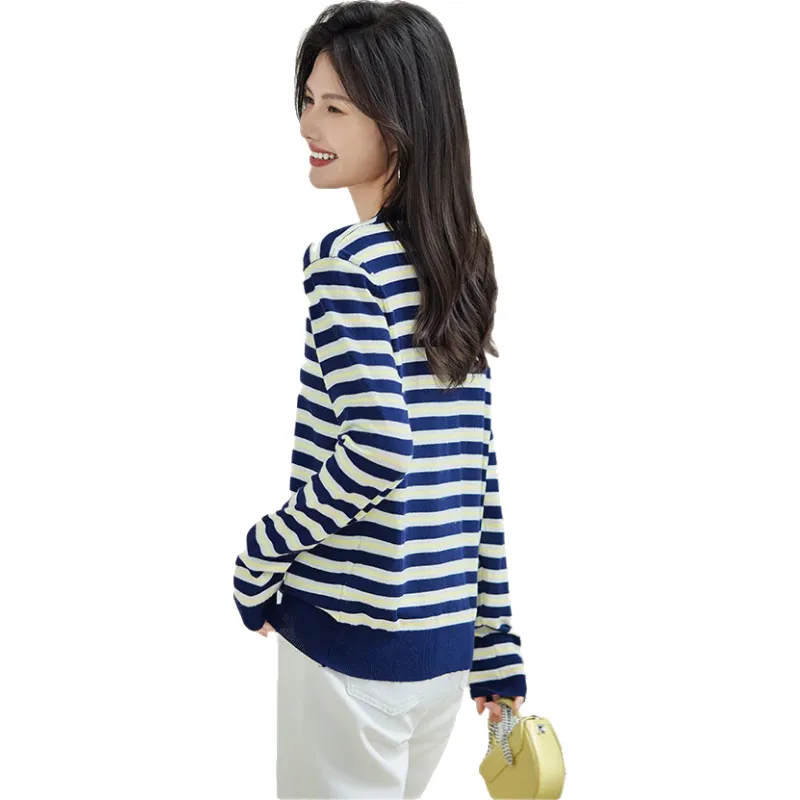 She Enjoys Knitwear Women's Navy Blue-1