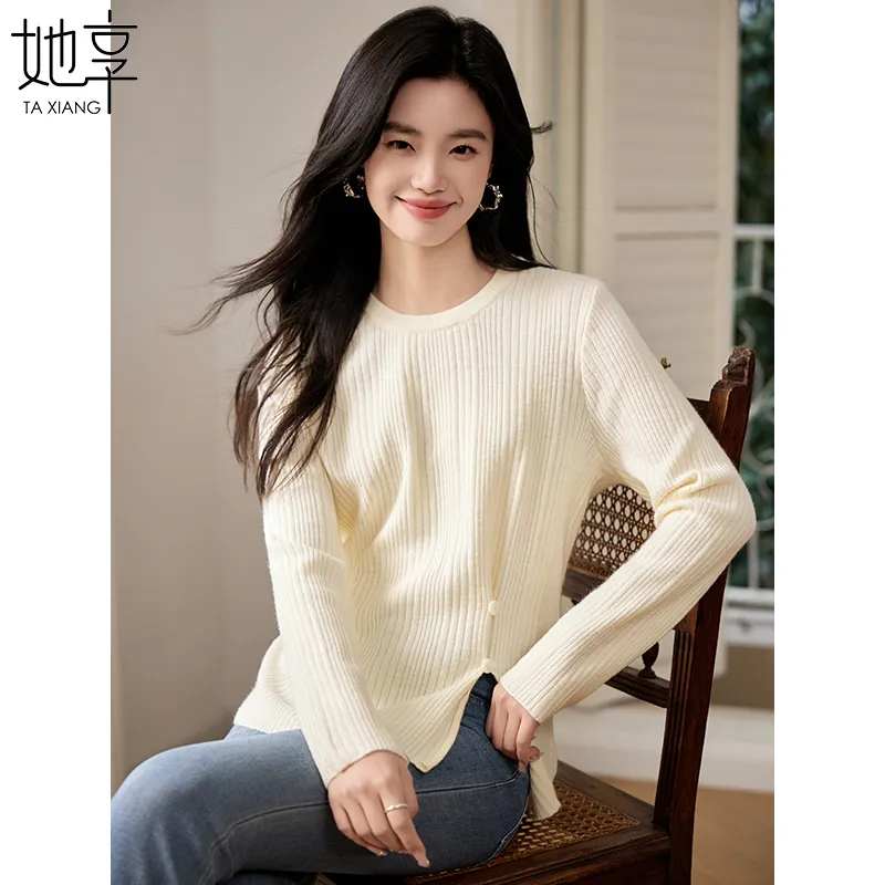 She Enjoys Knitwear Women's Ecru-5