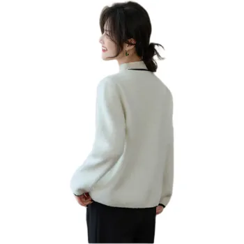 She Enjoys Cropped Coats Women's White