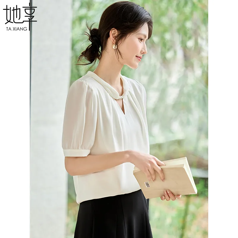 She Enjoys Chiffon Shirt Women's-6