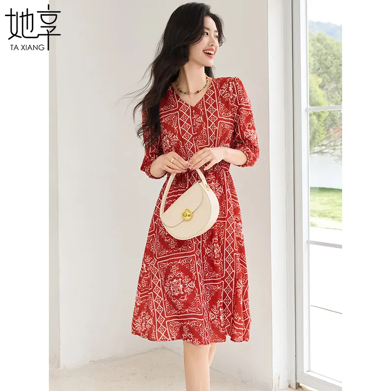 She Enjoys Short Sleeved Dress Women's-4