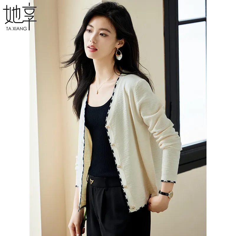 She Enjoys Knitwear Women's Ecru-5
