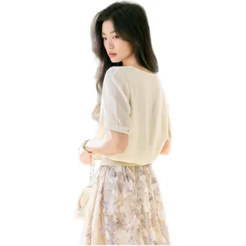 She Enjoys Chiffon Shirts Women's Beige