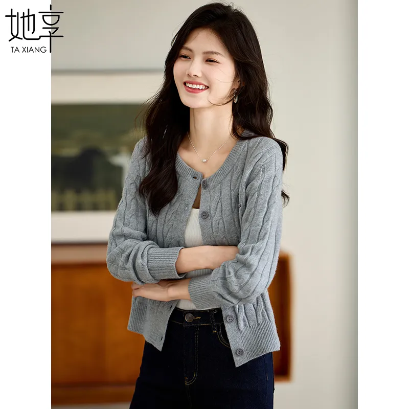 She Enjoys Knitwear Women's Smoke Gray-2