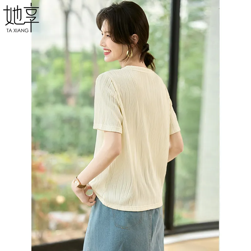 She Enjoys Regular T Shirt Women's Ecru-6