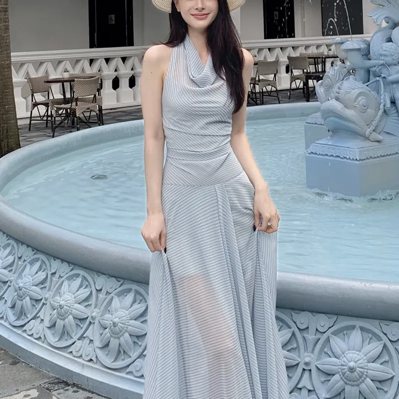 Manekniv Two Piece Skirt Sets Women's Light Blue Two Piece Set-3
