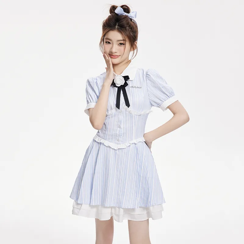 Manekniv Short Sleeved Dress Women's-5