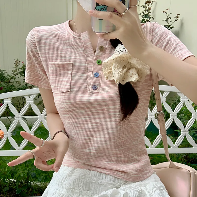 Manekniv Set in Sleeve T Shirt Women's-9