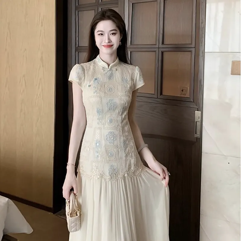 Manekniv Short Sleeved Dress Women's-5