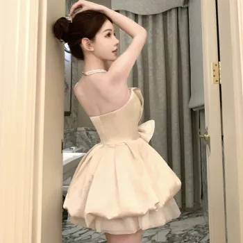 Manekniv Sleeveless Dress Women's Apricot
