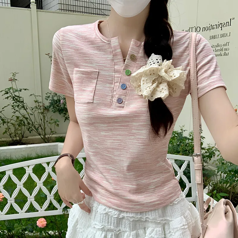 Manekniv Set in Sleeve T Shirt Women's-8