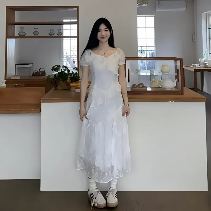 Manekniv Short Sleeved Dress Women's-5
