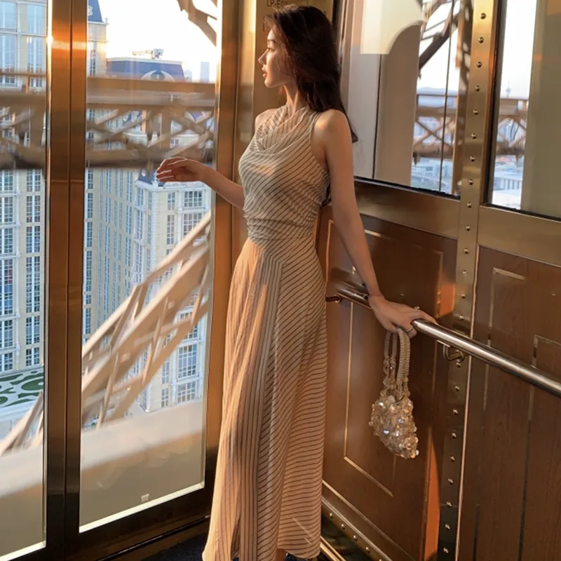 Manekniv Sleeveless Dress Women's Apricot-3