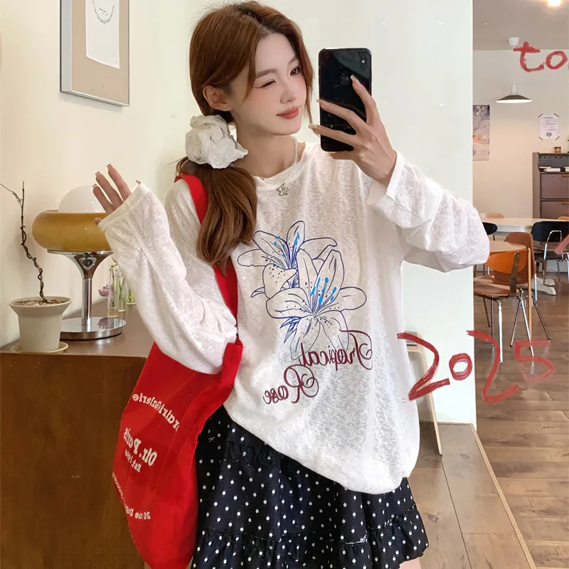 Manekniv Set in Sleeve T Shirt Women's White-2