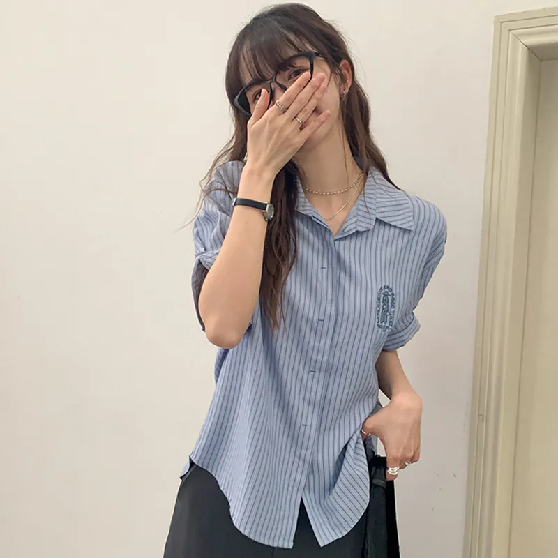 Manekniv Shirts Women's Blue-2