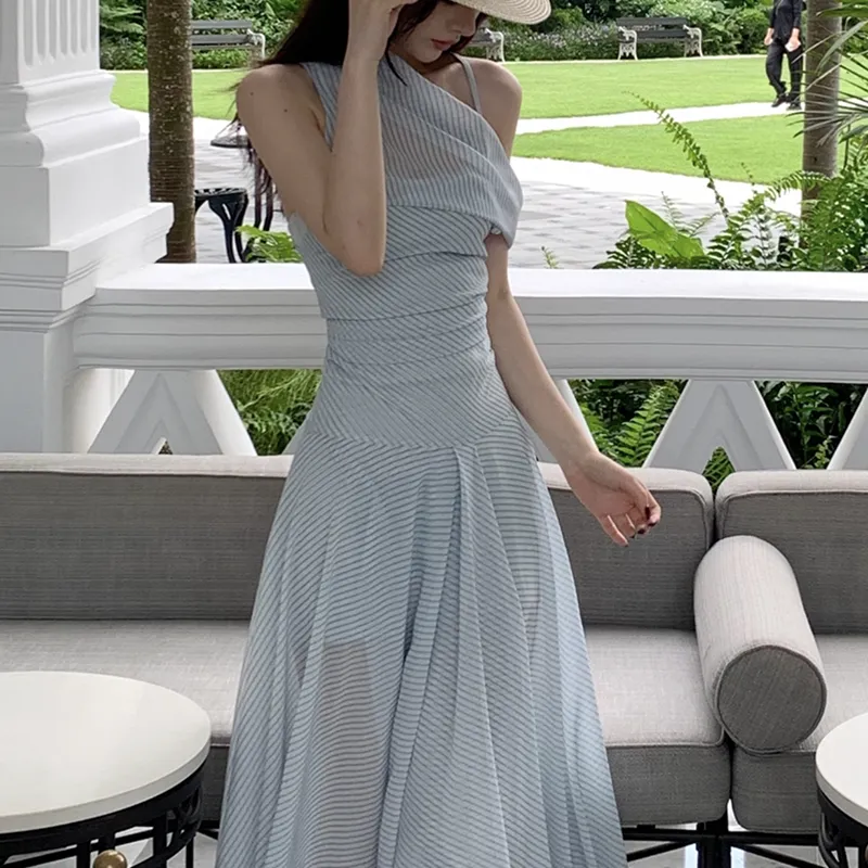 Manekniv Two Piece Skirt Sets Women's Light Blue Two Piece Set-5