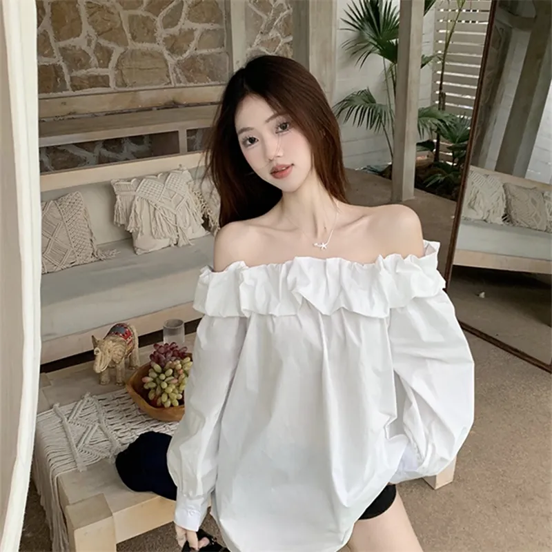Manekniv Shirt Women's White Long-3