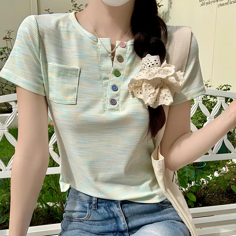 Manekniv Set in Sleeve T Shirt Women's-4