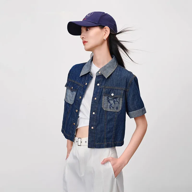 Manekniv Denim Jackets Women's Blue-2