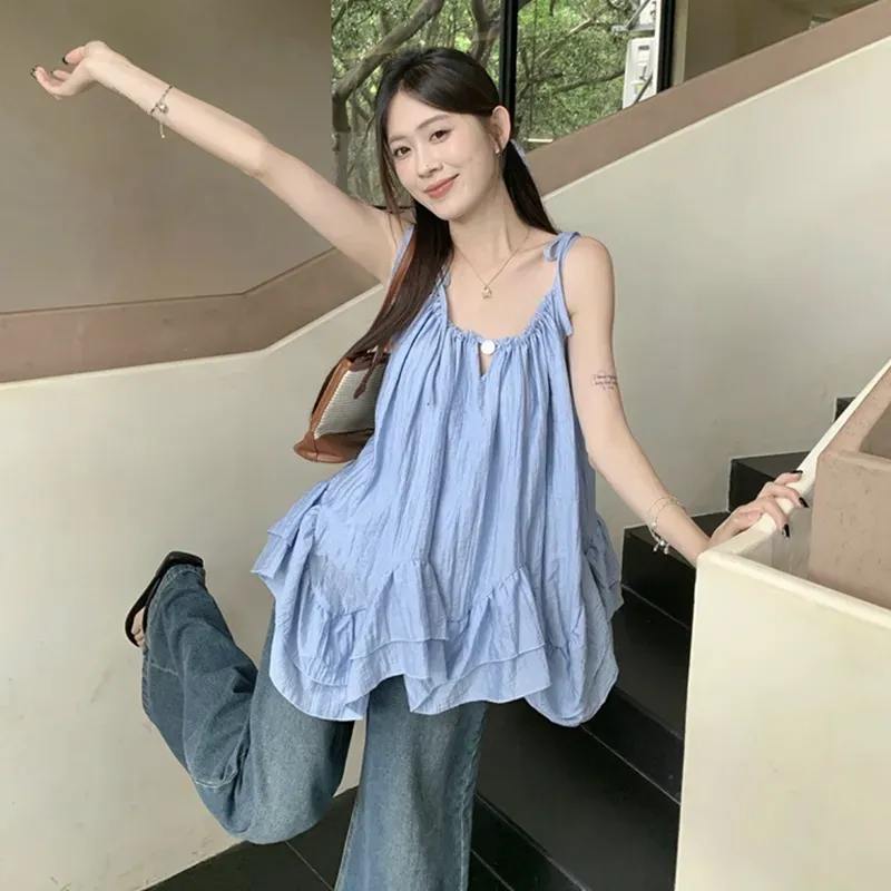Manekniv Camisoles Women's Blue-3
