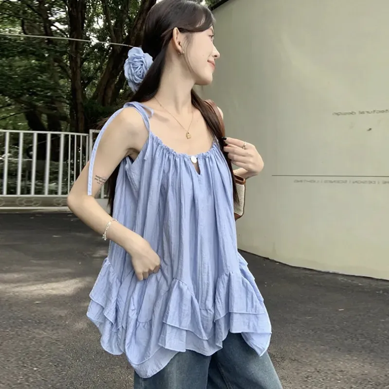 Manekniv Camisoles Women's Blue-2
