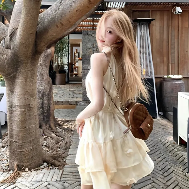 Manekniv Sleeveless Dress Women's Custard-2