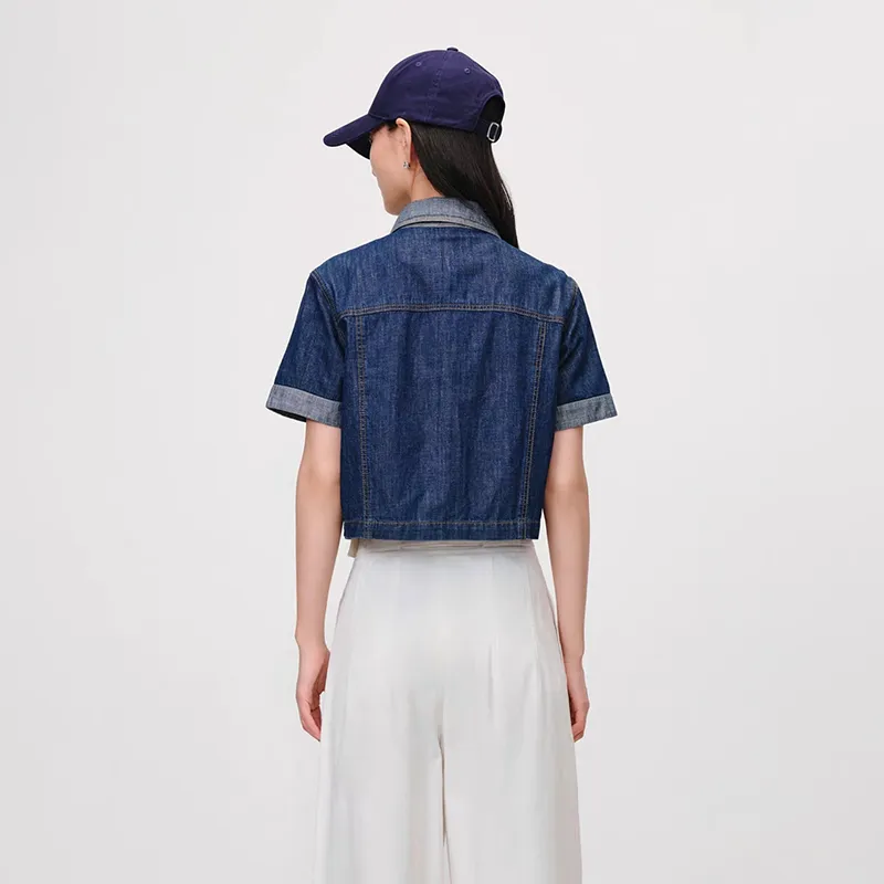 Manekniv Denim Jackets Women's Blue-4