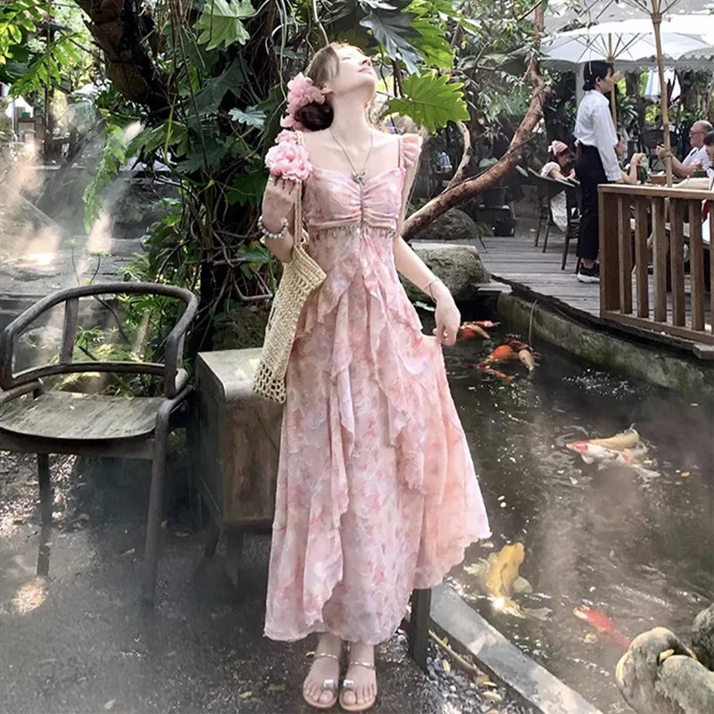 Manekniv Sleeveless Dress Women's Pink-4