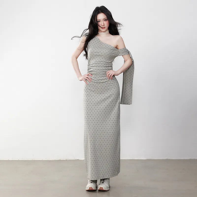 Manekniv Sleeveless Dress Women's Gray-3
