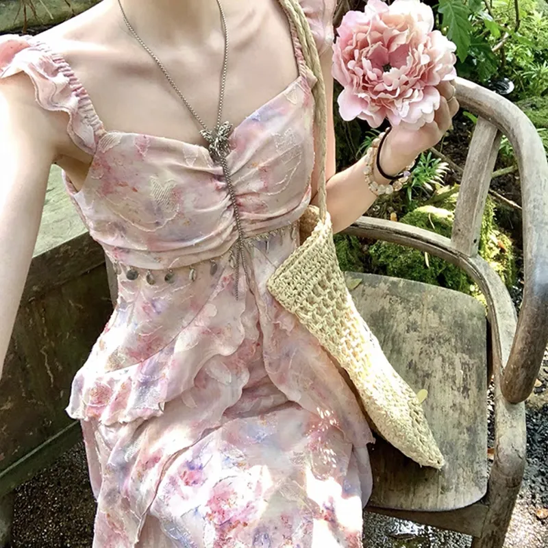 Manekniv Sleeveless Dress Women's Pink-2